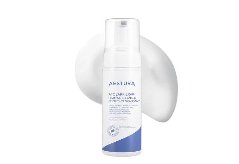 AESTURA ATOBARRIER365 Gentle pH-Balanced Foaming Cleanser with Ceramides | Korean Face Wash for Skin Moisture Barrier Repair, Hydrating Formula, Suitable for Dry Skin, 150ML / 5.07 oz.
