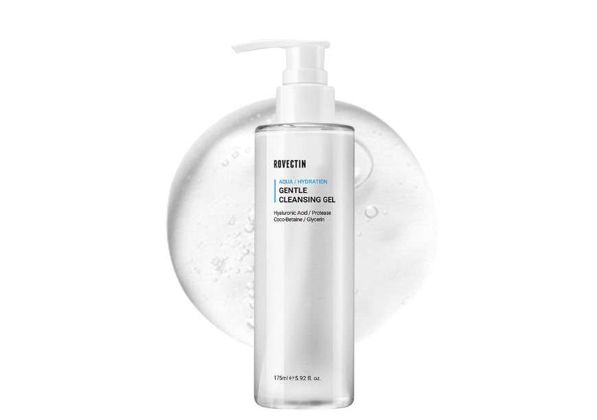 ROVECTIN Aqua Cleansing Gel (Conditioning Cleanser) Hydrating pH Balanced Facial Wash for Sensitive, Dry Skin | No Stripping, Fragrance-Free | Vegan, Korean Skincare (5.9 fl. oz)

