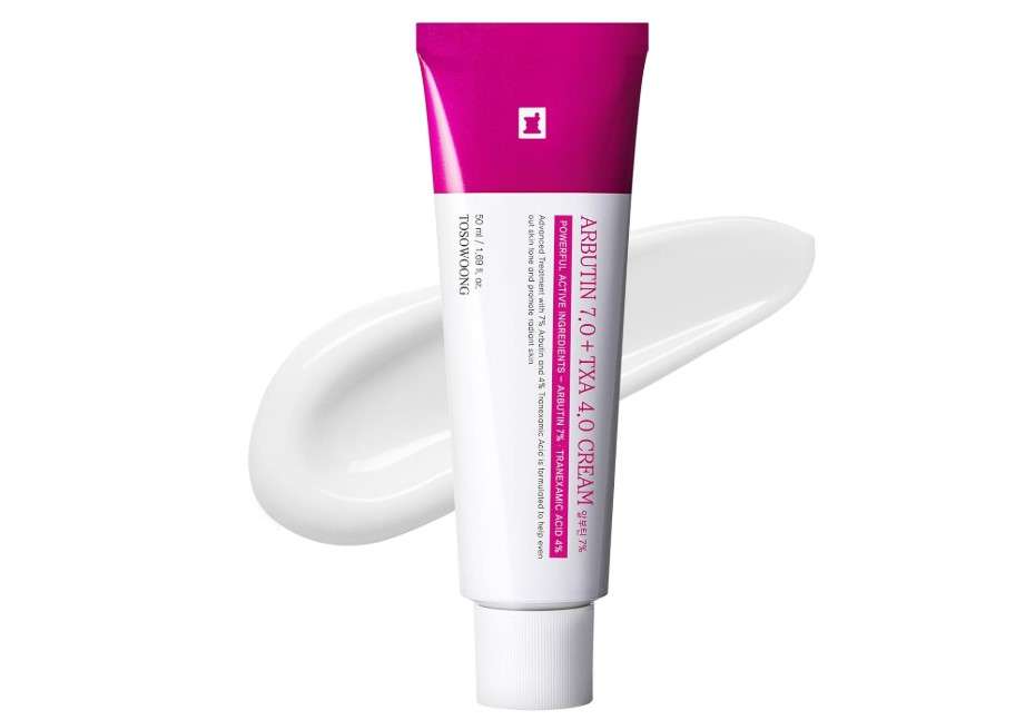 Arbutin 7% + Tranexamic Acid 4% Cream, 70,000ppm Arbutin, 40,000ppm TXA, Niacinamide, Glutathione, Dark Spots, Freckle, Blemishes, Pigmentation, Korean Skin Care, 50ml, 1.69 fl.oz.
