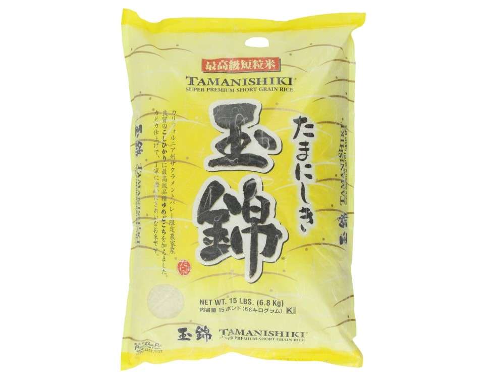 Tamanishiki Super Premium Short Grain Rice, 15-Pound
