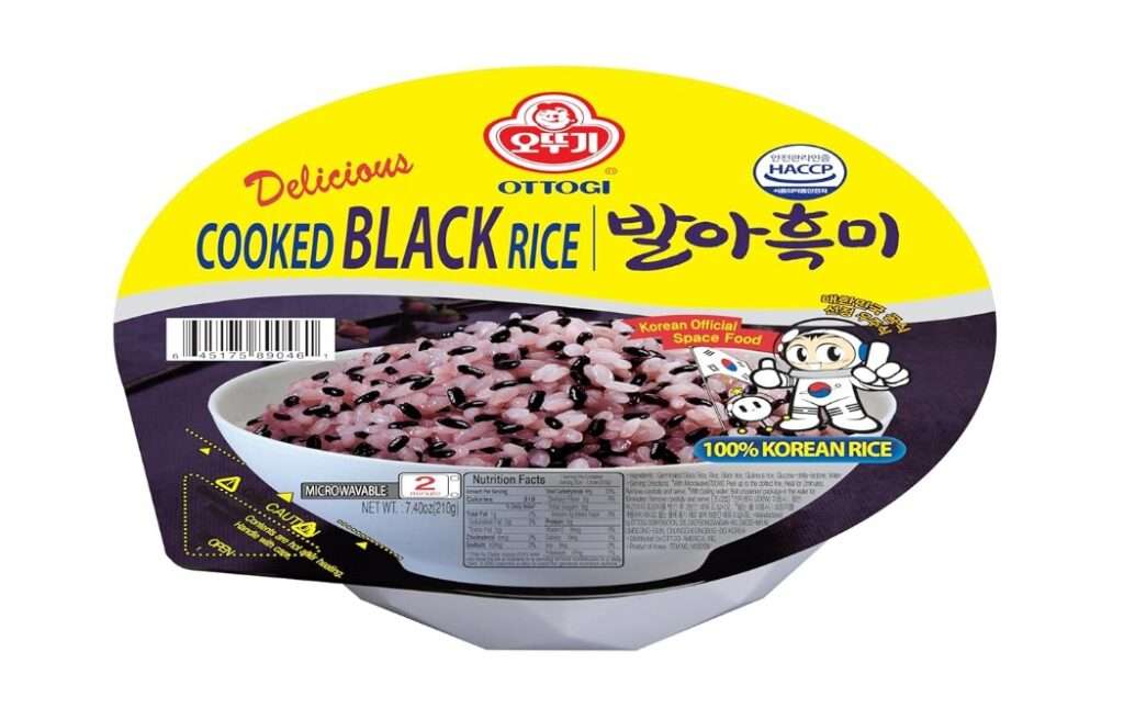 OTOKI Instant Rice Cooked Black Rice, Gluten-Free & Vegan, Microwaveable 7.4oz x 12 Count
