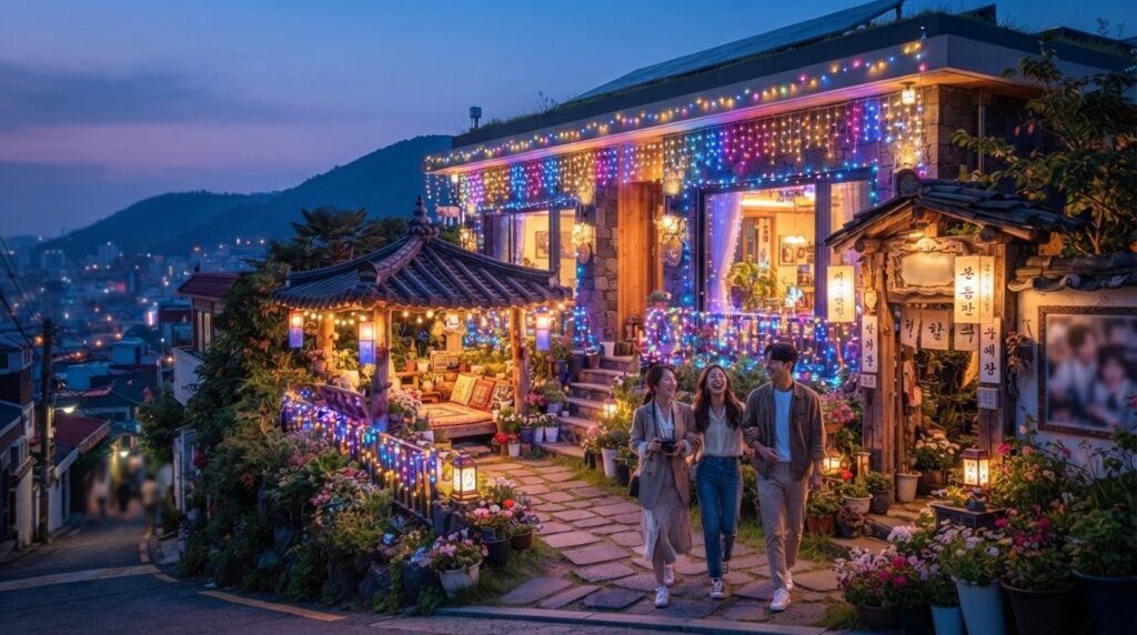 Itaewon guesthouse showcasing K-drama themed real estate investment