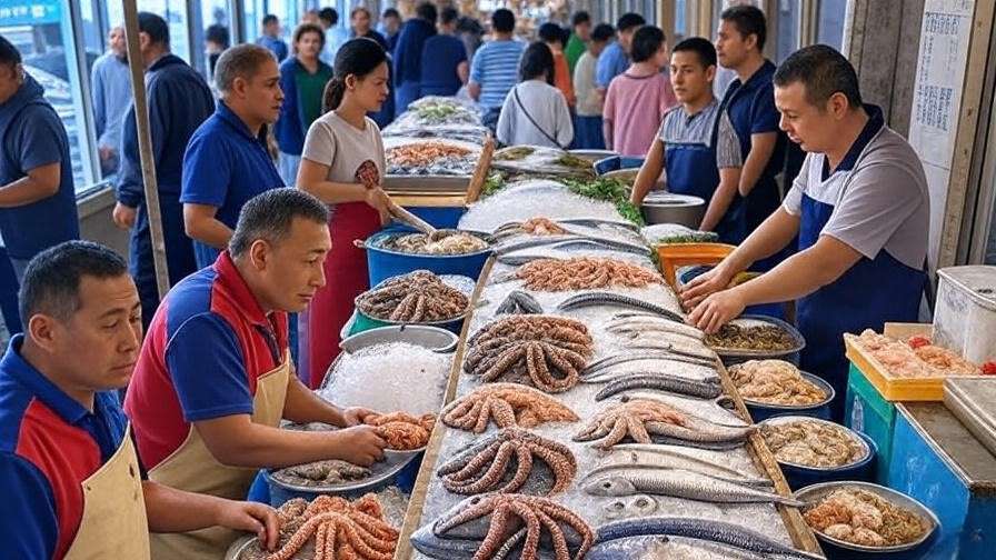 Fresh seafood at Jagalchi Fish Market, Busan, essential for Korean food experiences in things to do in Busan Korea