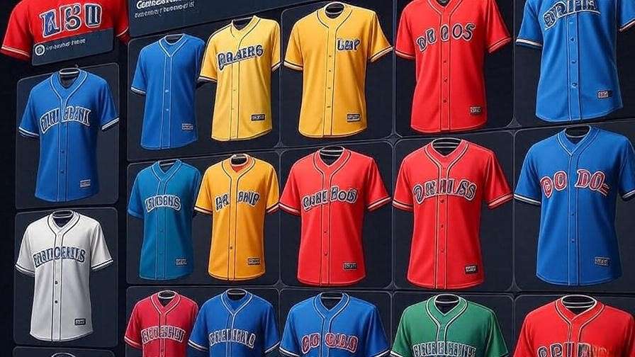 Online shopping interface showcasing authentic KBO jerseys with branding