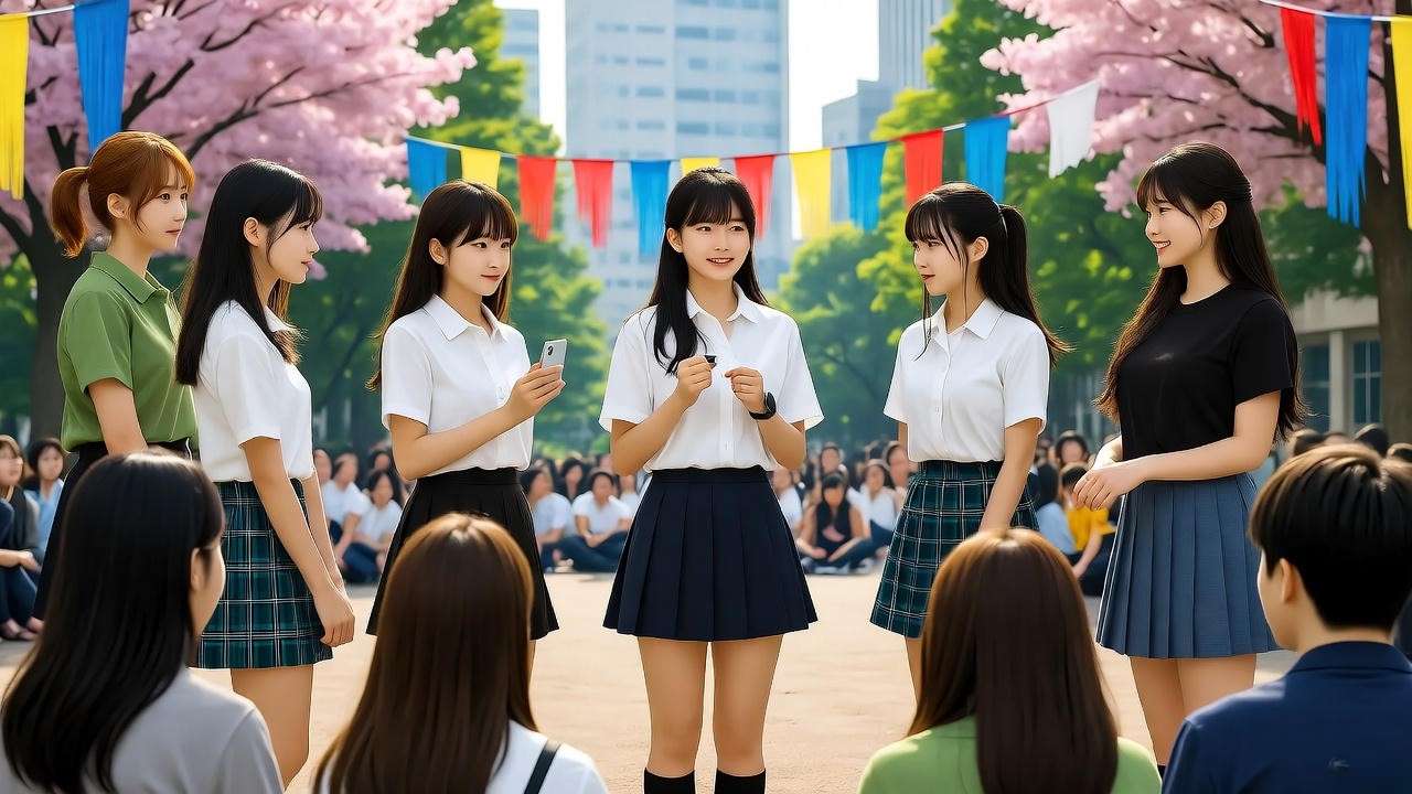 Sookmyung University cultural festival with K-drama skit performance