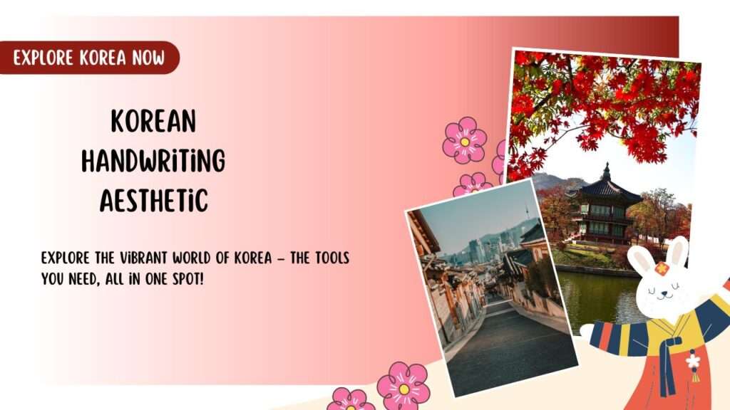 Korean Handwriting Aesthetic