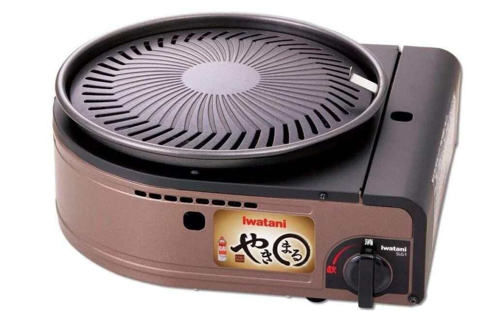Iwatani Smokeless YAKINUKU, Korean BBQ Grill YAKIMARU CB-SLG-1 W/Spare Grill Plate
