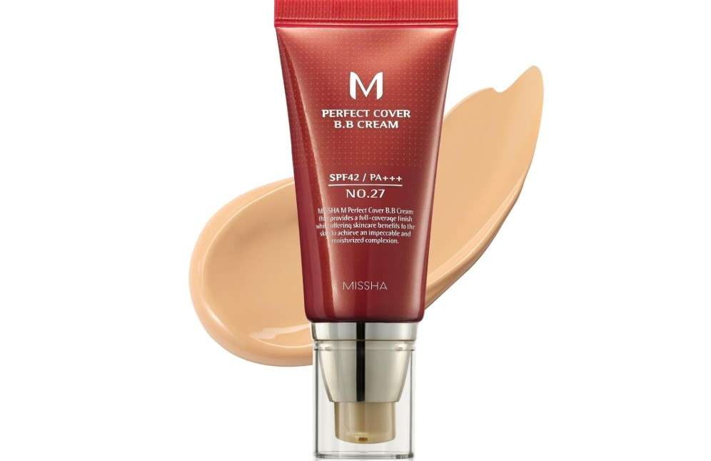 MISSHA M Perfect Cover BB Cream No.21 Light Beige - Light with Cool Undertone SPF 42 PA +++1.69 Fl Oz - Tinted Moisturizer for face with SPF