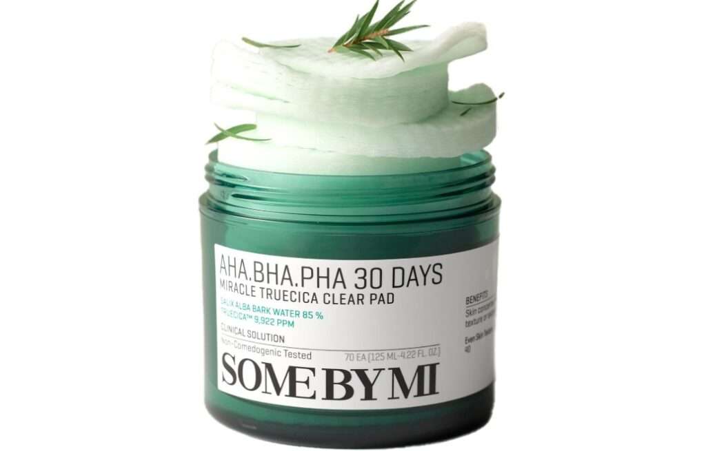 SOME BY MI AHA BHA PHA 30 Days Miracle Truecica Clear Pad – 70 Pads – Korean Exfoliating Centella Face Toner Pads – Gently Clears Impurities, Refines Pores & Smooths Skin Texture – Korean Skin Care
