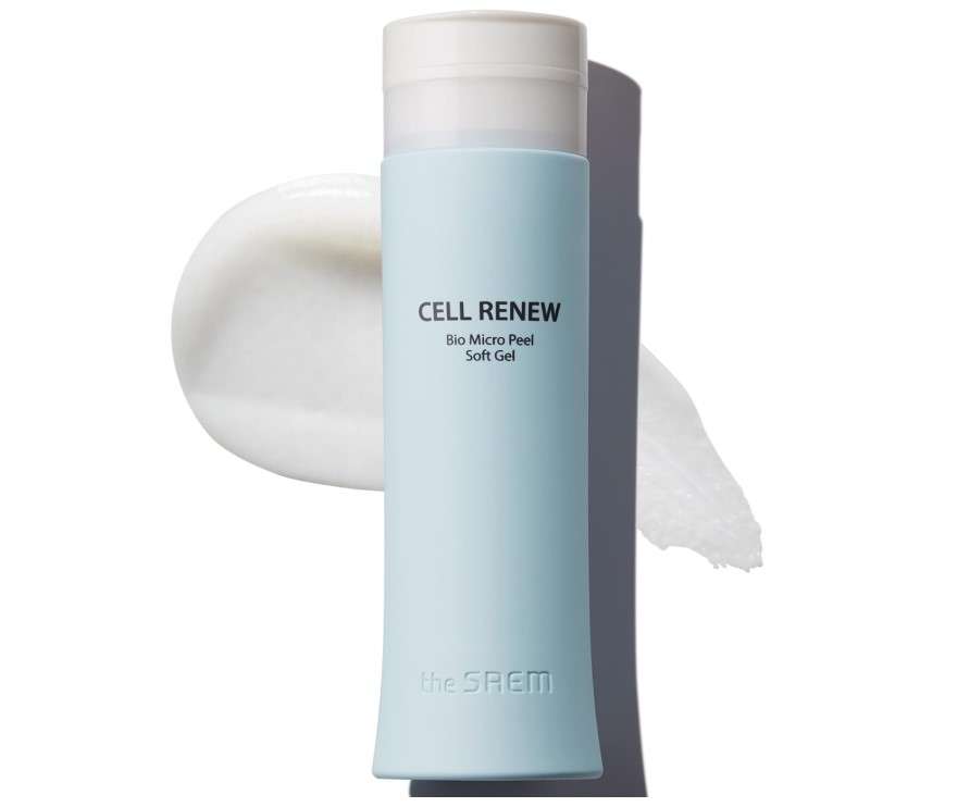 THESAEM Facial Soft Peeling Gel - Natural AHA+BHA Korean Enzyme Exfoliating Scrub for Dead Skin Cells, Face Exfoliator, Skin Turnover, Cell Renew Bio Micro Peel Soft Gel, 5.41 fl.oz.