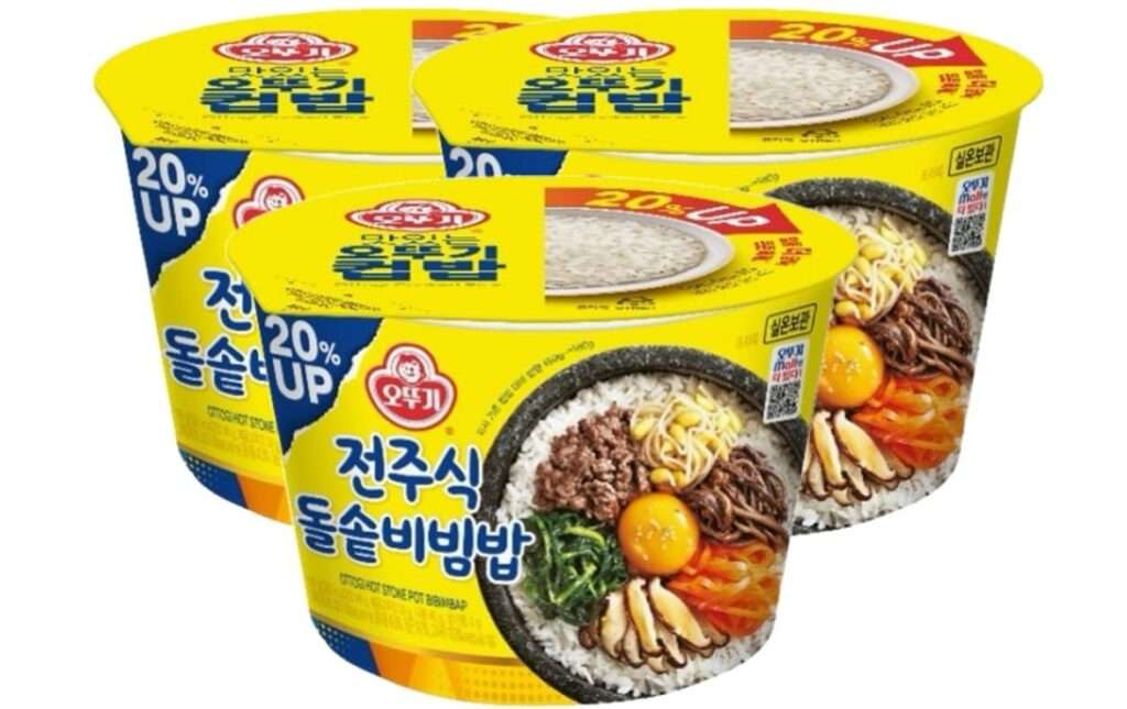 Cupbap Pre-Cooked Meal with White Rice [3pack] (Hot stone pot bibimbap 전주식 돌솥비빔밥)
