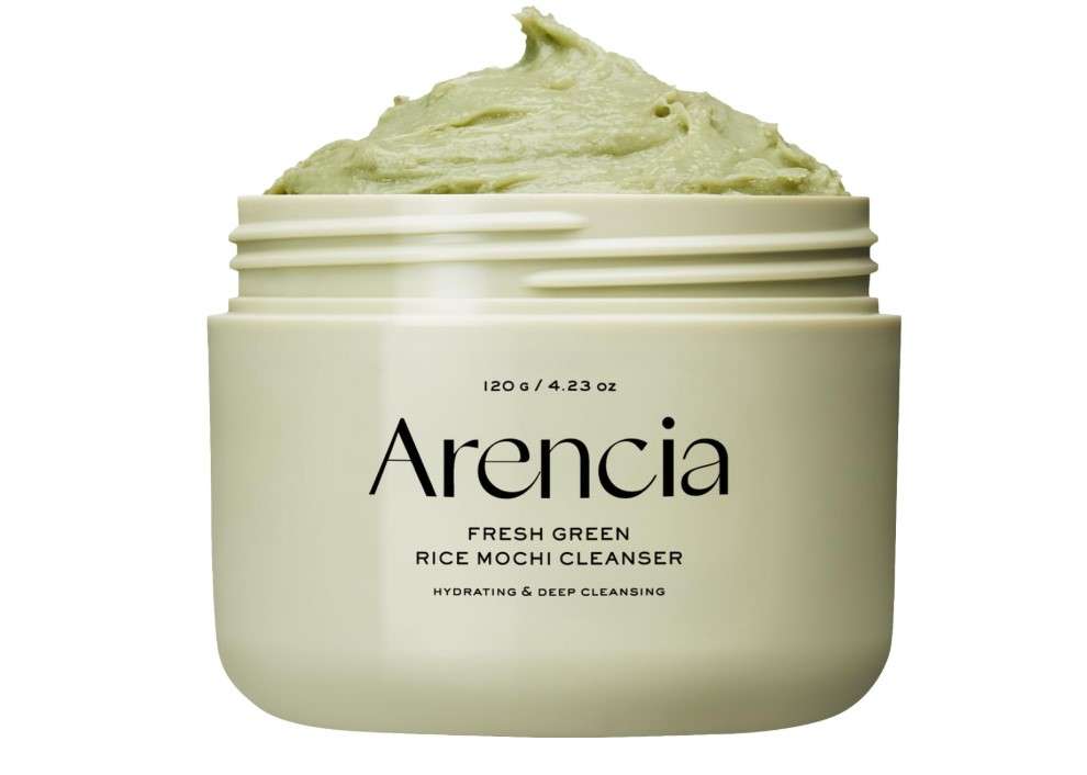 ARENCIA Korean Rice Mochi Face Cleanser - Face Wash, Gentle Scrub All in One for Deep Cleansing, Moisturizing, Pore Minimizing, Acne-Prone Skin, Removing Blackhead with Rice Water & Green Tea 