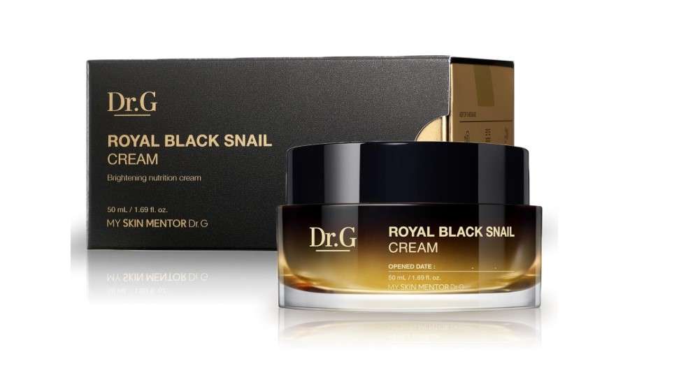 Dr. G - Royal Black Snail Cream - 50 ML - Snail Mucin Moisturizer, Korean Skincare, K Beauty for Dry Skin, Royal Jelly Protein Improves Skin Barrier, Niacinamide for Blemish Care; Skin Elasticity Care 