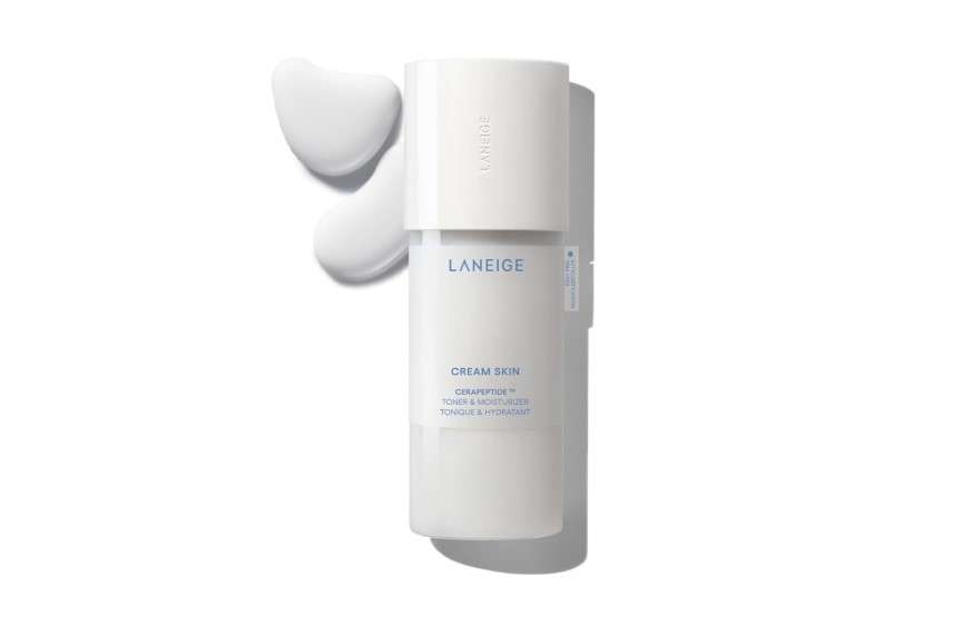 LANEIGE Cream Skin Toner & Moisturizer: Lightweight Refillable Korean Milky Toner with Ceramide & Peptide for Hydration, Firming, & Barrier Support 