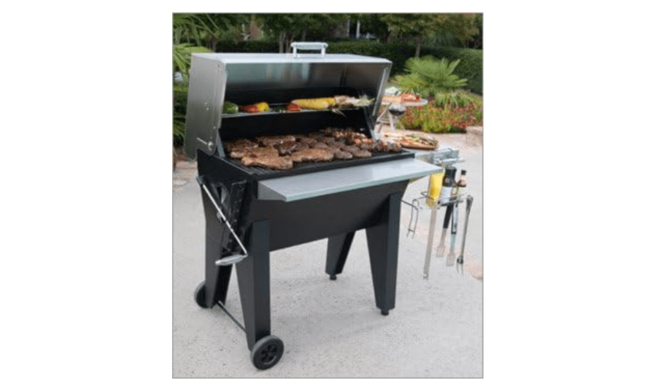 Bayou Classic Combined Stainless Steel and Black Steel Charcoal Grill