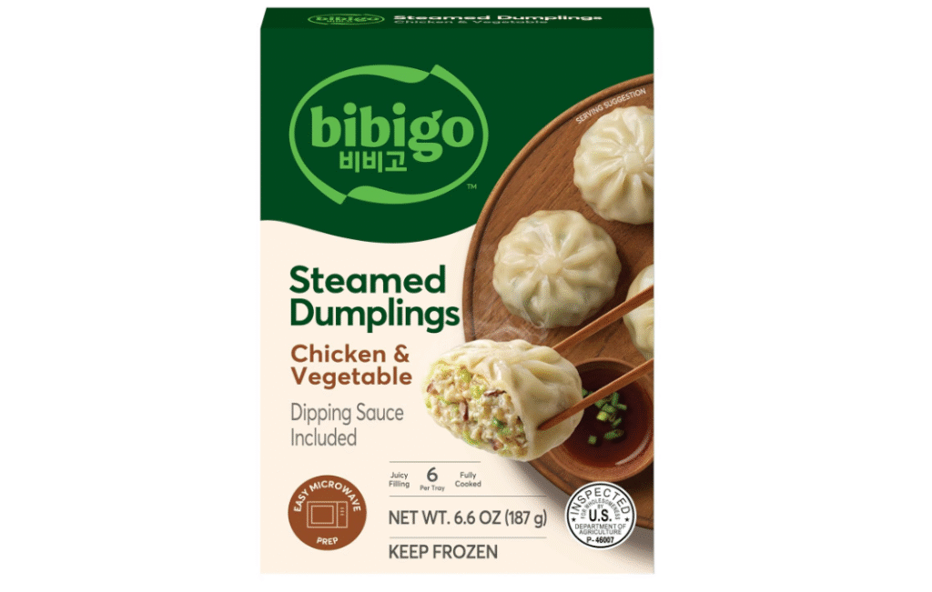 Bibigo Chicken and Vegetable Steamed Dumplings, 6 Oz