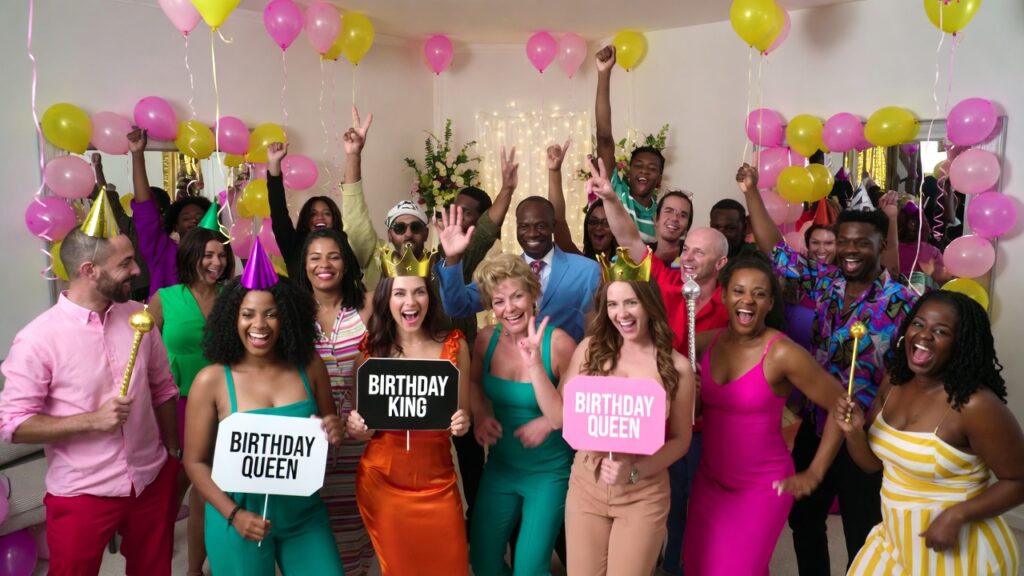 Confidence-building birthday party with mirrors and dance challenges inspired by ITZY for Kpop theme birthdays.