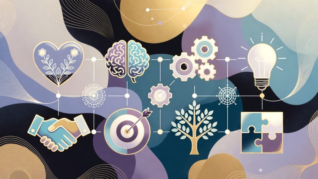 Common themes in BTS ideal types with symbolic icons