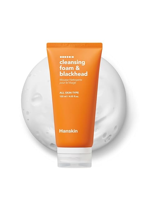 Hanskin Pore Cleansing Foam, Bha Cleanser, Gentle Exfoliating Face Wash and Makeup Remover, Korean Deep Pore Sebum Cleansing for Hydrated and Smooth Skin