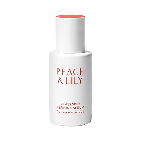 Peach & Lily - Glass Skin Refining Serum for Face (1.35 ounces) - Hyaluronic Acid Niacinamide Serum - Sensitive Skin - Vitamin B3, Peach & Yam, Peptides - Self Care, Vegan, Cruelty Free, Korean Beauty