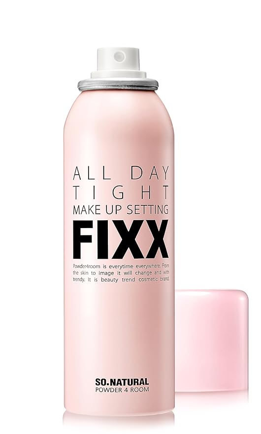 SONATURAL All Day Tight Make Up Setting Fixer – Award-Winning Makeup Setting Spray, Ultra-Fine Mist for Long-Lasting Wear – With Centella, Tea Tree & Lemon Extracts – Korean Skincare, 2.53 fl oz