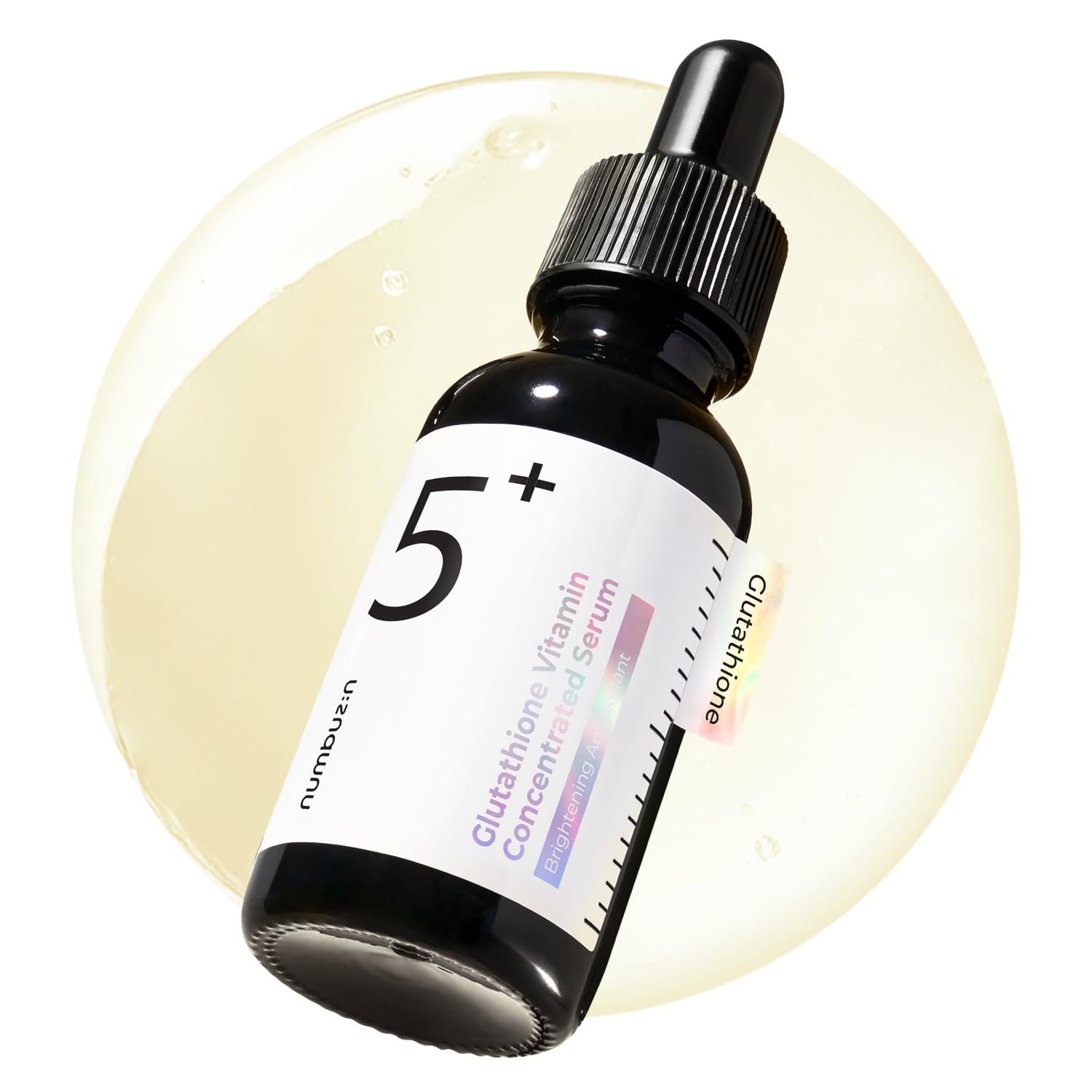 numbuzin No.5 Vitamin Concentrated Serum, Glutathione & Vitamin Serum, Korean Skincare, Tranexamic Acid 4%, Niacinamide 5%, Glutathione + Vitamin C Complex