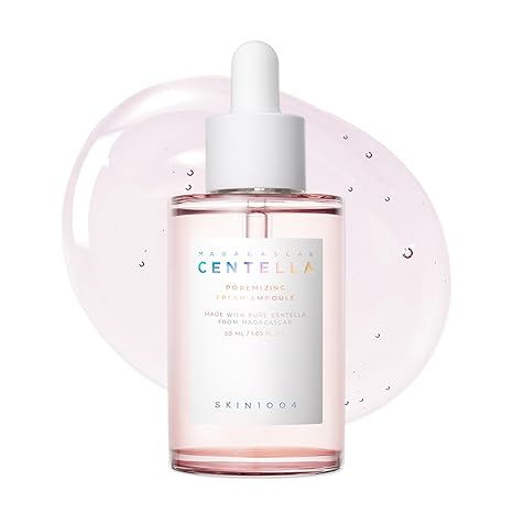 SKIN1004 Centella Poremizing Fresh Ampoule 1.69 fl.oz, 50ml, Korean Pink Serum for Enlarged Pores Minimizing with Madagascar Centella and Himalayan Pink Salt, Hydrating Facial Serum, Korean Skin Care