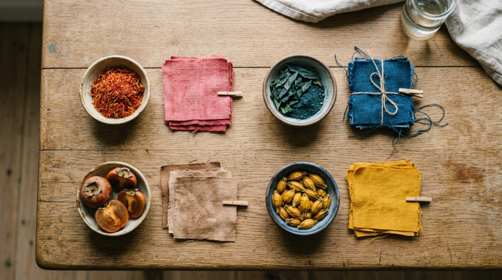  Natural dye ingredients and colors used in Korean fabric