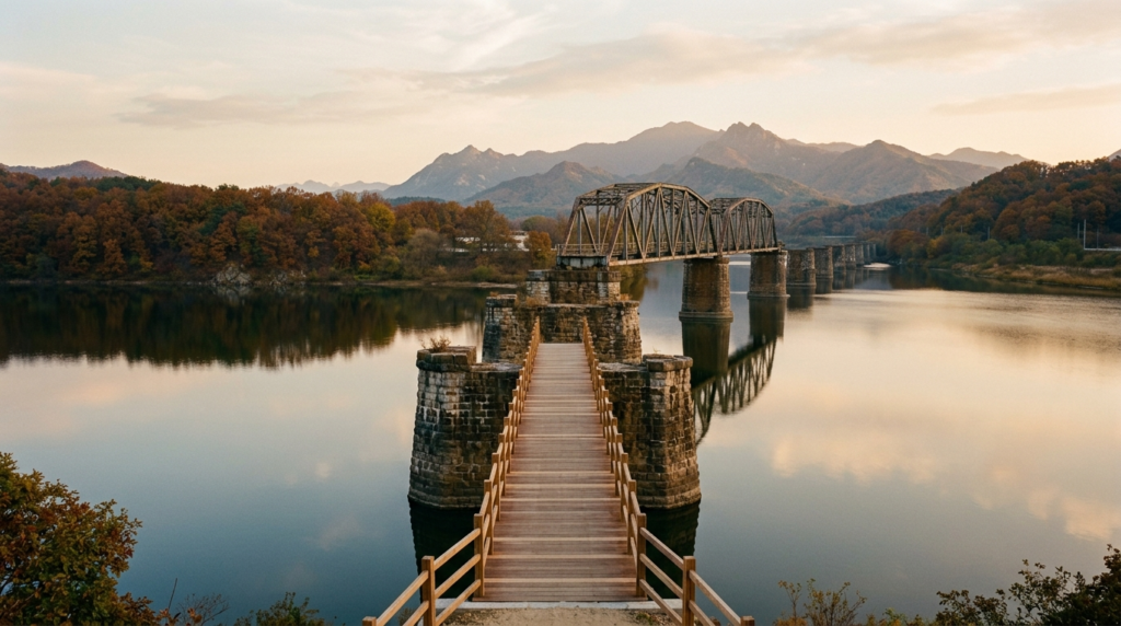 Gyeongui Line railroad bridge ruins 